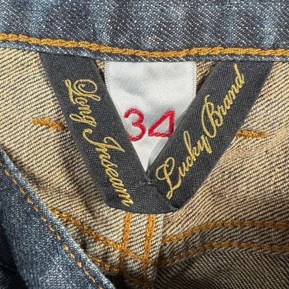 Lucky Brand Jeans Mens 34 Vintage Straight Mid Rise Dark Wash - Picture 3 of 13